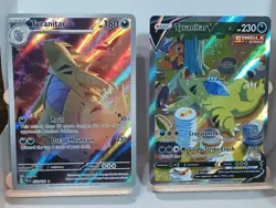 Pokemon Cards Tyranitar V Alternate Art 155/163 , Tyranitar 222/193 Illus. Rare - Image 1