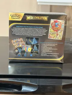 Pokemon TCG Mega Evolution ETB Elite Trainer Box Lucario Sealed New Collectible - Image 3