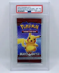 McDonalds 2022 Pokemon Happy Meal Booster Pack Sealed & Graded PSA 8!!! - Image 1