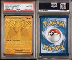 2026 POKEMON ASC EN-ASCENDED HEROES MEGA HYPER RARE MEGA CHARIZARD Y EX PSA 10 - Image 3