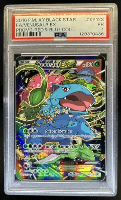 2016 Pokemon XY Promos Venusaur #XY123 PSA 1 - Image 1