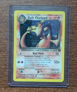 Pokemon TCG Dark Charizard (4/82) Team Rocket Holo - HP/DAMAGED - Image 4