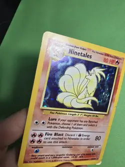 Ninetales 13/130 Base Set 2 Holo HP Rare Pokemon Card - Image 2
