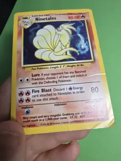 Ninetales 13/130 Base Set 2 Holo HP Rare Pokemon Card - Image 4