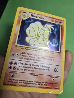 Ninetales 13/130 Base Set 2 Holo HP Rare Pokemon Card - Image 5