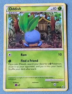 ODDISH 60/90 - Non Holo - common - Undaunted - 2010 Pokemon CARD - LP - Image 1