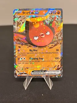 STUNFISK EX 114/217 ASCENDED HEROES POKEMON (DOUBLE RARE, NM) - Image 1