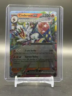 Cinderace ex 038/217 - Pokemon TCG Ascended Heroes Double Rare - NM Pack Fresh - Image 1