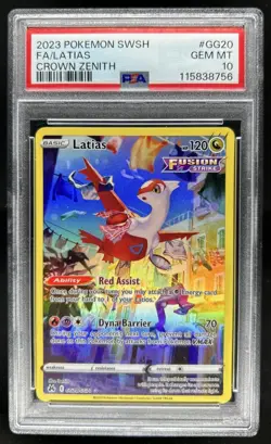 2023 Pokemon SWSH Crown Zenith Latias Galarian Gallery #GG20/GG70 PSA 10 - Image 1