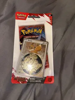Pokemon TCG Destined Rivals Blister Pack 1 Booster Pack Eevee Promo Factory Seal - Image 1