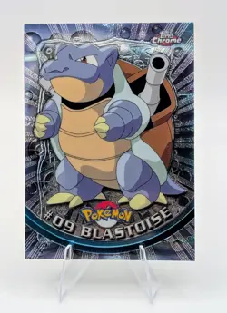 2000 Topps Chrome Pokemon: Blastoise #9 - NM - Image 1