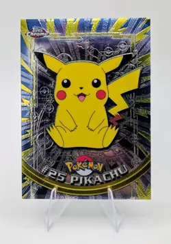 2000 Topps Chrome Pokemon: Pikachu #25 - NM - Image 1