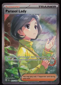 Parasol Lady 255/182 Special Illustration Rare Paradox Rift Pokemon - Image 1