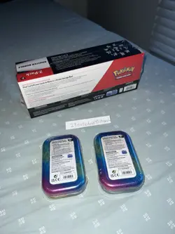 Pokemon Prismatic Evolutions Surprise Box Booster Bundle Sam’s Club 2 mini tins - Image 5