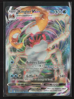 Kingler VMAX Ultra Rare SWSH09: Brilliant Stars 029/172 LP Pokemon Card - Image 1