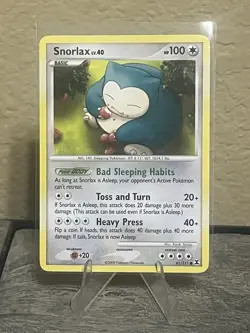 Snorlax 81/111 2009 Pokemon TCG Rising Rivals Non Holo MP - Image 1