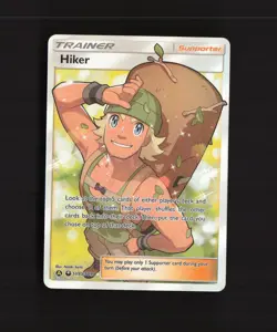 Hiker SV85/SV94 Hidden Fates Full Art Ultra Rare Holo Pokemon Card NM - Image 1