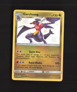 Garchomp SV40/SV94 Hidden Fates Shiny Holo Rare Pokemon Card NM - Image 1