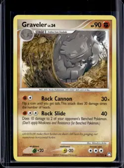 2007 Pokemon Diamond & Pearl Mysterious Treasures Graveler #51/123 - Image 1