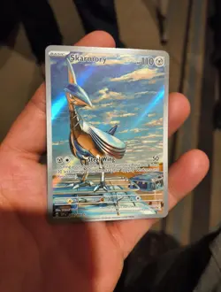 Pokemon TCG Surging Sparks Skarmory #209/191 Illustration Rare Holo Full Art - Image 1