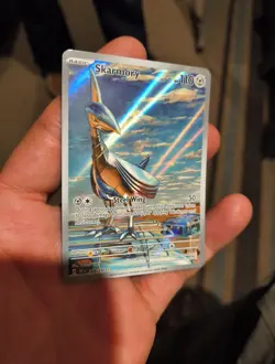 Pokemon TCG Surging Sparks Skarmory #209/191 Illustration Rare Holo Full Art - Image 2