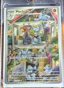 MACHOKE 177/165 - 2023 Scarlet & Violet 151 Illustration Rare Pokemon -NEAR MINT - Image 1