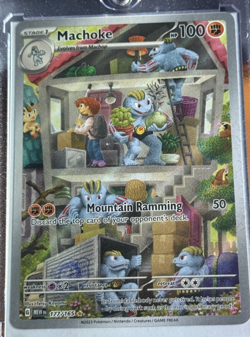 MACHOKE 177/165 - 2023 Scarlet & Violet 151 Illustration Rare Pokemon -NEAR MINT - Image 2