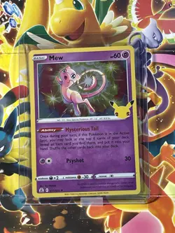 Pokemon TCG Mew 25th Anniversary Holo Celebrations 011/025 Collector's Edition - Image 1