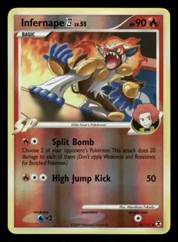 Pokemon Infernape E4 Uncommon Rising Rivals 43/111 LP Reverse Holo - Image 1