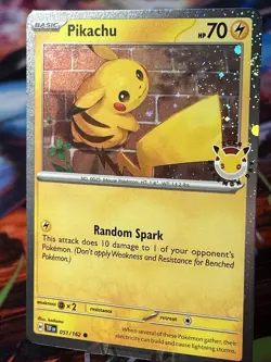 Pokemon Day 30th Anniversary - Pikachu 051 /162 Stamped 2026 Promo NM/M - Image 3