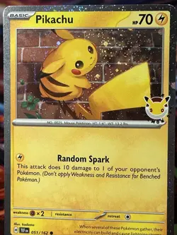 Pokemon Day 30th Anniversary - Pikachu 051 /162 Stamped 2026 Promo NM/M - Image 4