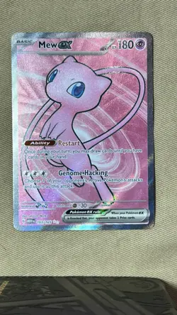 Mew ex 193/165 – Full Art Ultra Rare – Scarlet & Violet 151 – Pokemon TCG Holo - Image 1