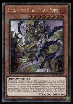 Horus the Black Flame Deity (Quarter Century Secret Rare) PHNI-EN018 Yu-Gi-Oh - Image 1