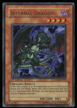 Infernal Dragon DP04-EN010 Ultra Rare 1st Edition Yu-Gi-Oh - Image 1