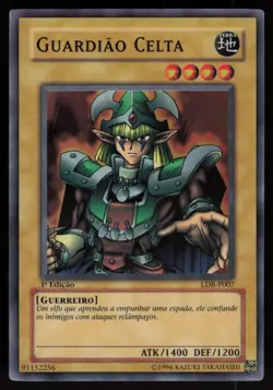 Celtic Guardian LOB-007 Super Rare 1st Edition PORTUGUESE Yu-Gi-Oh - Image 1