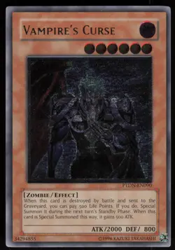 Vampire's Curse (UTR) PTDN-EN090 Ultimate Rare Yu-Gi-Oh - Image 1