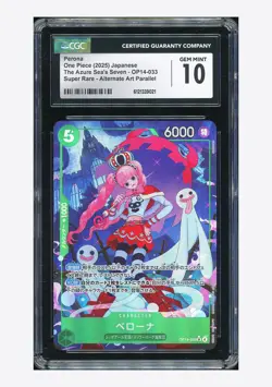 One Piece CGC 10 GEM MINT Perona SR Alternate Art 2025 OP14-033 OP14 Japanese - Image 1
