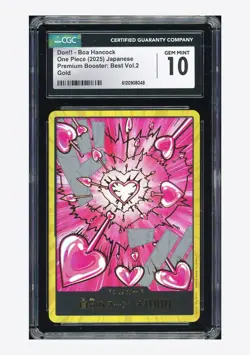 One Piece CGC 10 GEM MINT Don!! Gold 2025 PRB02 Boa Hancock Japanese - Image 1