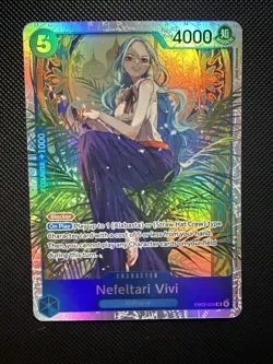One Piece Card Game TCG - Nefeltari Vivi SR EB03-024 English Holo - Image 1
