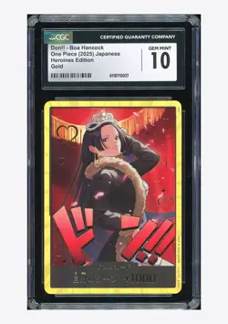 One Piece CGC 10 GEM MINT Don!! Gold 2025 EB03 Boa Hancock Japanese - Image 1
