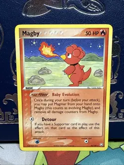 Magby 24/109 Team Rocket Returns 2004 Non Holo Rare Card Near Mint Pokemon NM - Image 1