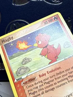 Magby 24/109 Team Rocket Returns 2004 Non Holo Rare Card Near Mint Pokemon NM - Image 4