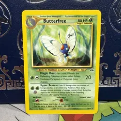 Butterfree 19/75 Pokemon Card Neo Discovery WoTC NM/M - Image 1