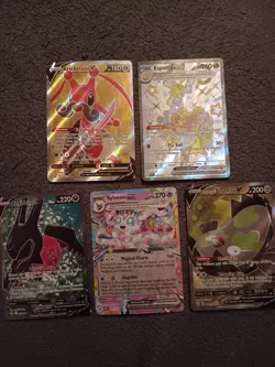 Pokemon Card Lot Kricketune V Espathra EX Regidrago V Sylveon EX Galarian Stunf… - Image 1