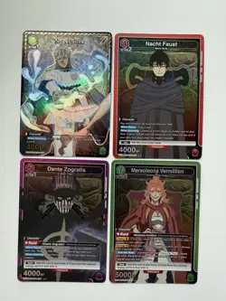Union Arena Black Clover Nozel Silva / Nacht Faust / Card Lot Super Rares NM - Image 1