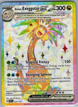 Alolan Exeggutor ex 225/191 SV08: Surging Sparks - Pokemon Card - NM - Image 1