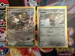 Pokemon Card Meltan & Melmetal Ex (Stellar Crown Stamped) - Miscellaneous Cards - Image 3