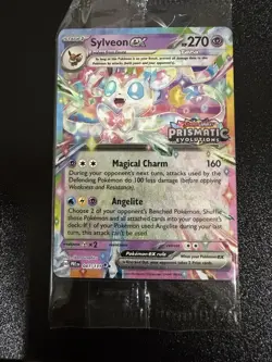 Pokemon TCG SV-Prismatic Sylveon EX #41/131 Sealed Stamped Promo Card - Image 1
