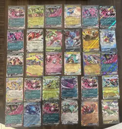 Pokemon 30 Card Lot ex V Full Art Double Rare RR - Image 1