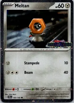 Meltan (Stellar Crown Stamped) Common Miscellaneous Cards & Products 102/142 NM - Image 1